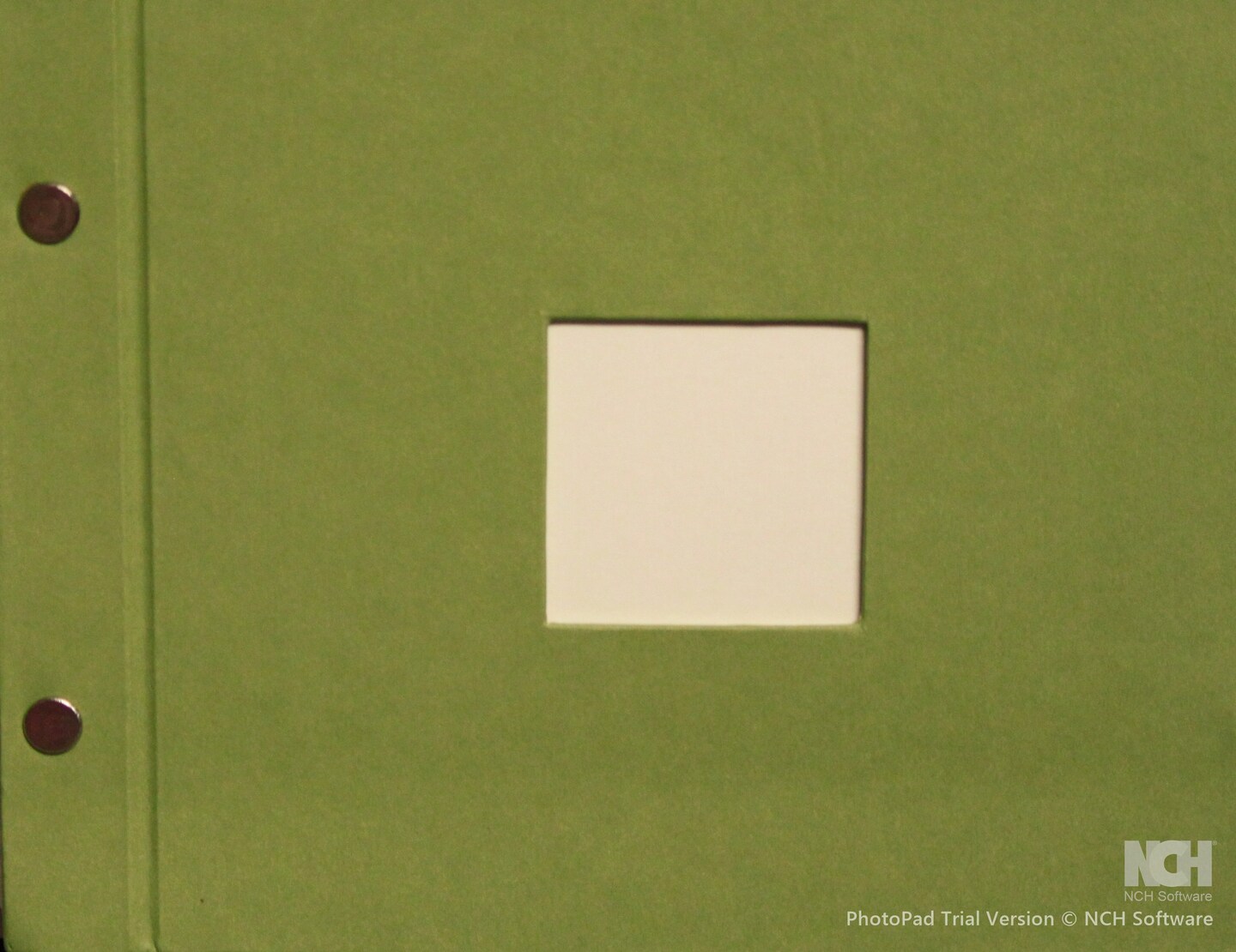 Designer Pea Green Window Hard Cover Scrapbook