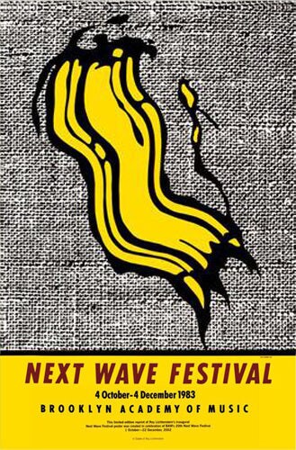 Framed Art Next Wave Festival, 1983 by Roy Lichtenstein 36 x 24