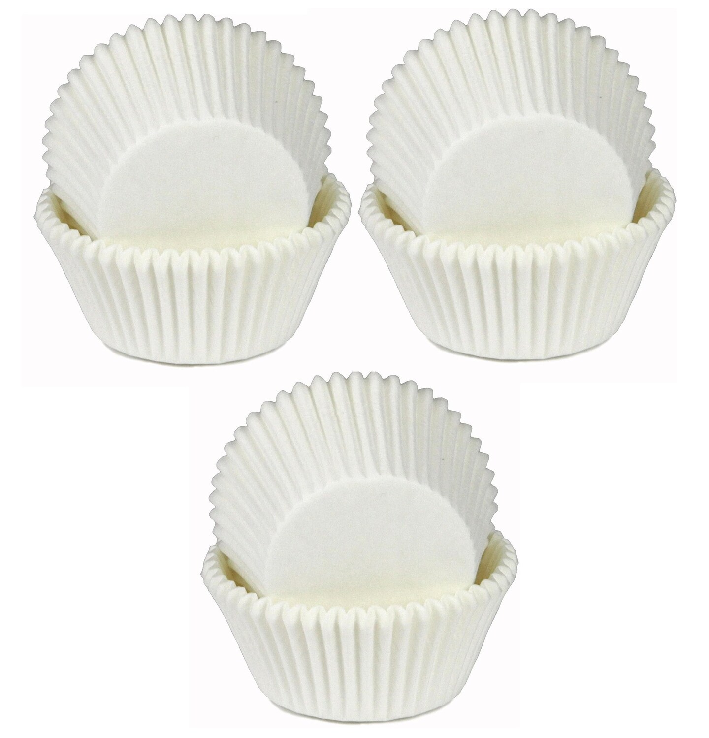 Chef Craft Non-Stick White Parchment Paper Cupcake Liners, Standard Size Baking Cups - 50 Count