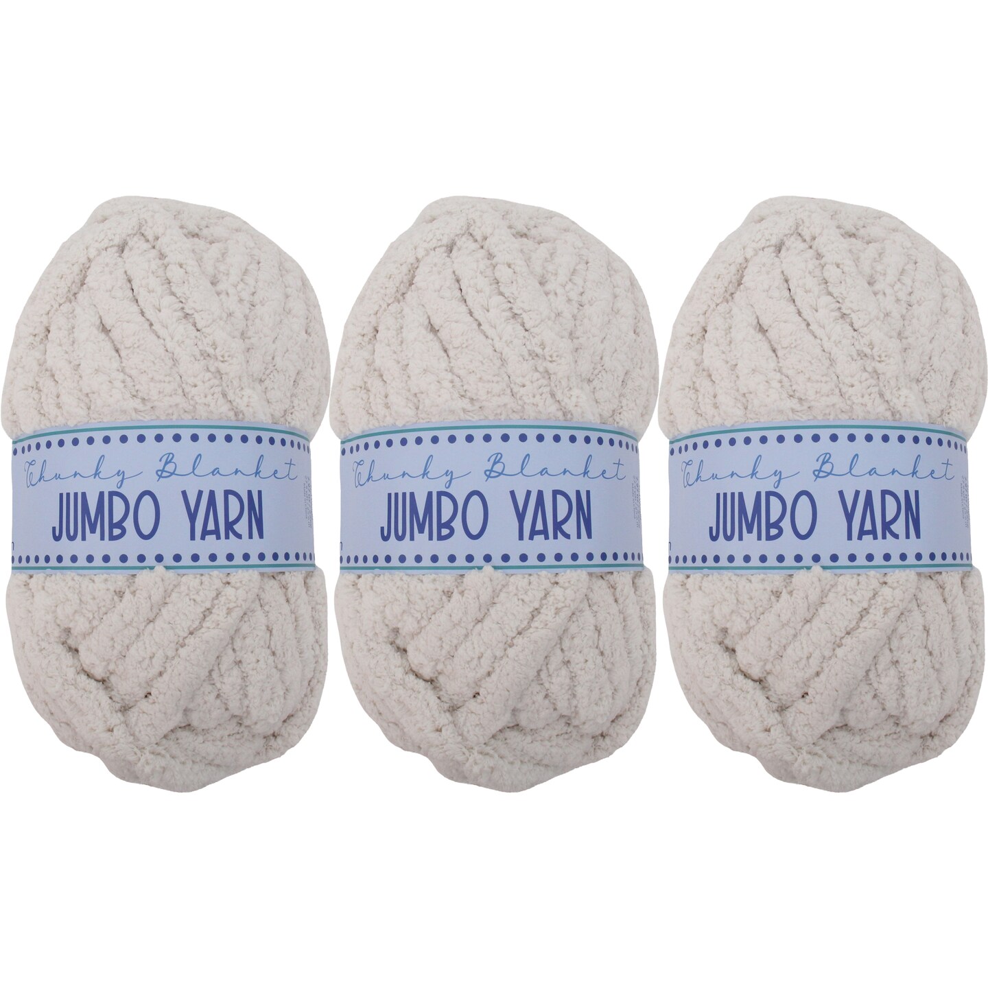 ThreadArt Chunky Chenille Yarn for Hand Knitting – Jumbo Blanket Yarn, Soft Thick Polyester Chenille for Arm Knitting, DIY Throws, Pillows & Pet Beds – 26–27 Yards, 8 oz -Available in Singles, 3 Pack, and 6 Pack