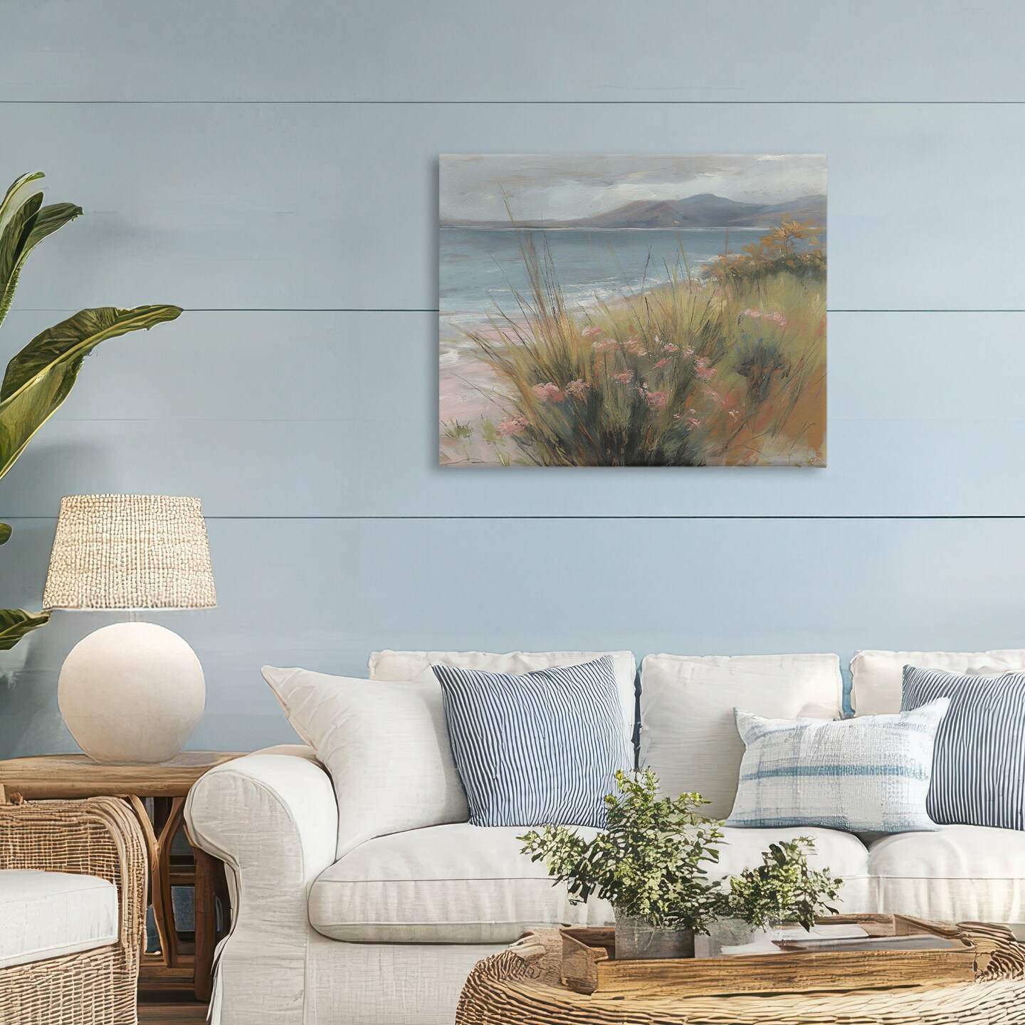 Stupell Industries The Green Valley Beach Canvas, design by Svetlana Aleynikova