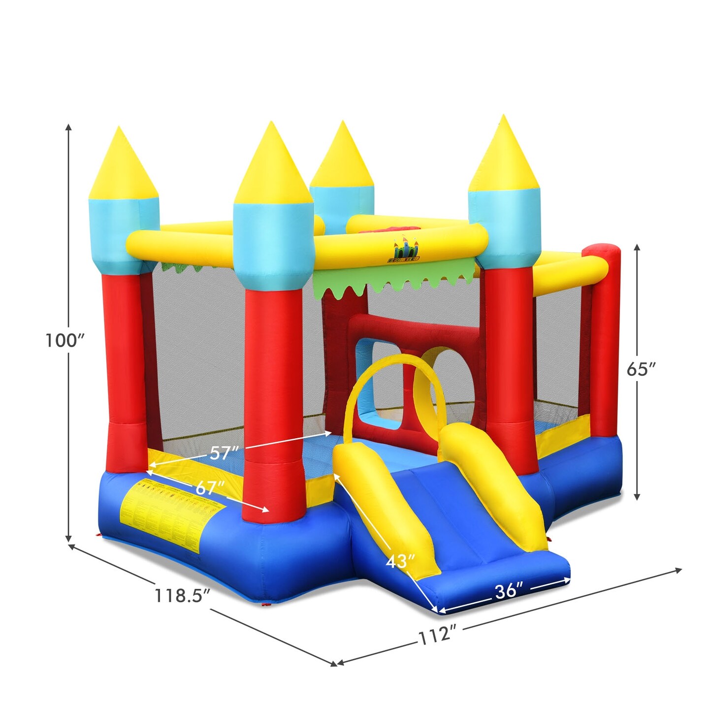 Multi Inflatable Bounce House Slide Jumping Castle Without Blower