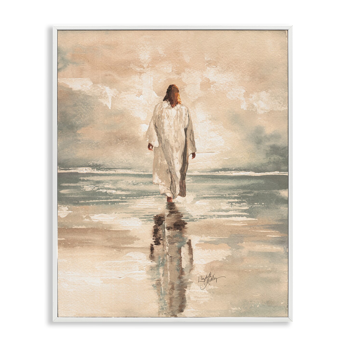Stupell Industries Jesus Calms The Sea Framed Giclee, design by