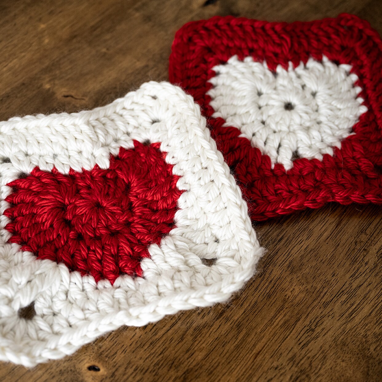 Crochet a Heart Granny Square with Lion Brand