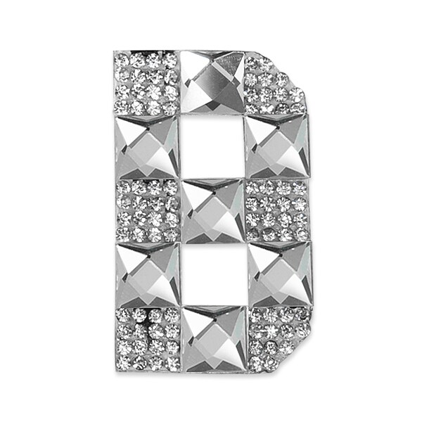 Letter B Iron-on Rhinestone Applique/Patch
