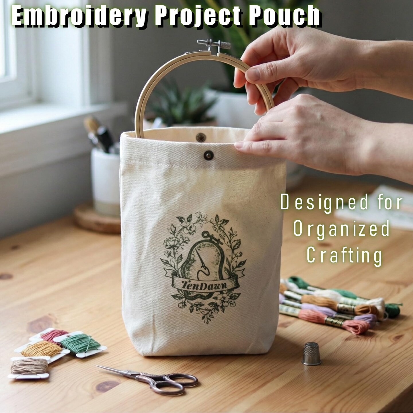 Beginner Embroidery Stitch Book with Fabric Pages, 32 Essential Stitches in Structured Learning Order for Adults, DIY Sewing Kit with Floral Motifs, Practice Patterns
