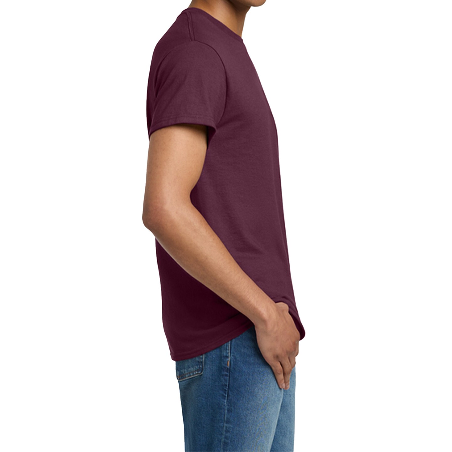 Gildan Ultra Cotton Maroon Short Sleeve T-Shirt Bundle for Heat Transfer, Crewneck Custom Printing Tee