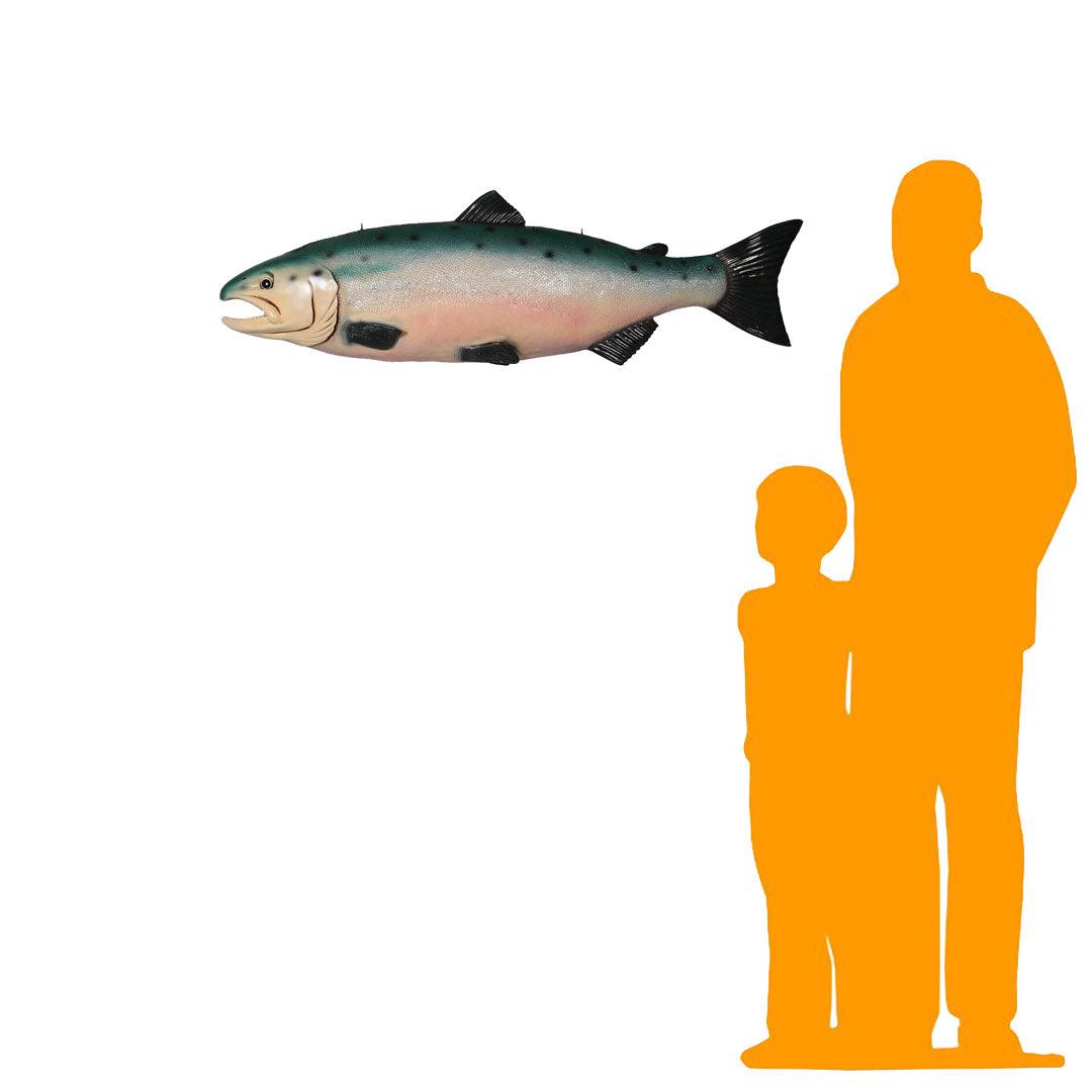 Hanging Salmon Life Size Fish Statue