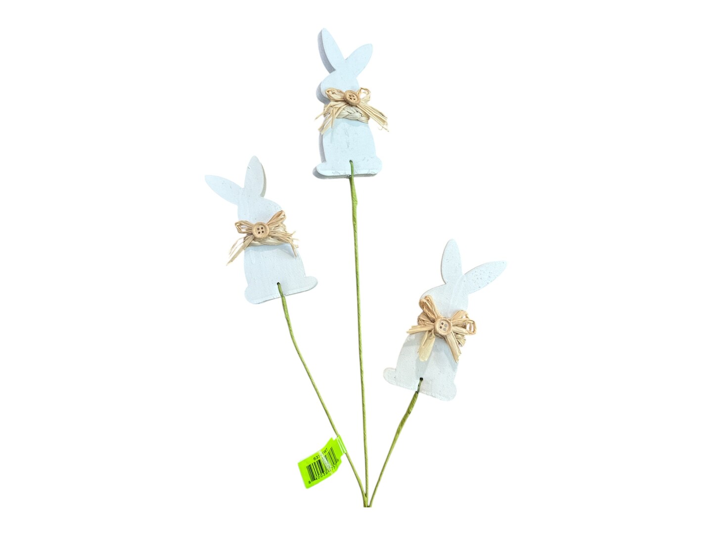 26&#x27;&#x27; White &#x26; Natural Foam Bunny Spray - Rustic Easter Floral Accent-63741WT