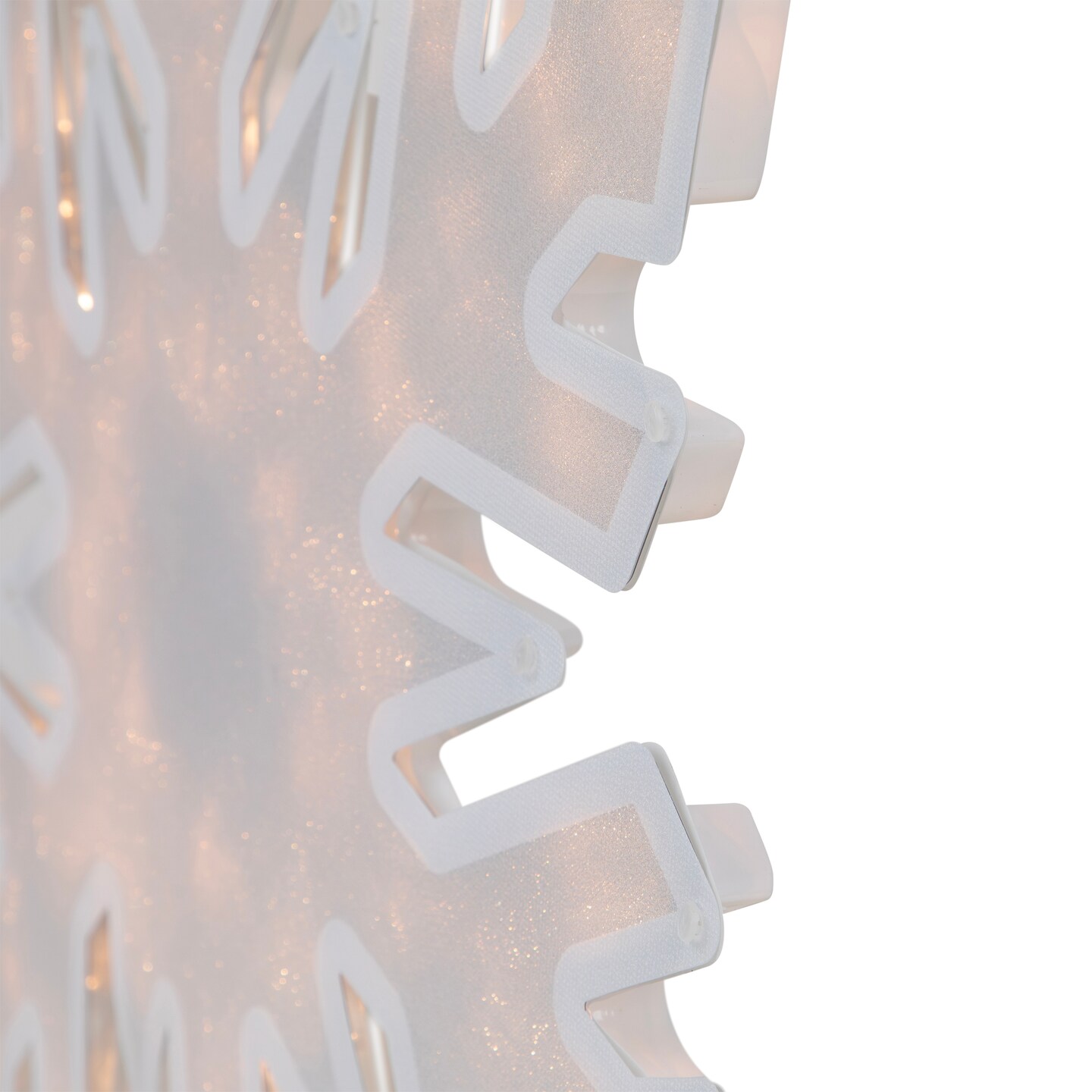 Northlight Lighted Snowflake Window Silhouette Christmas Decoration - 20&#x22; - Clear Lights