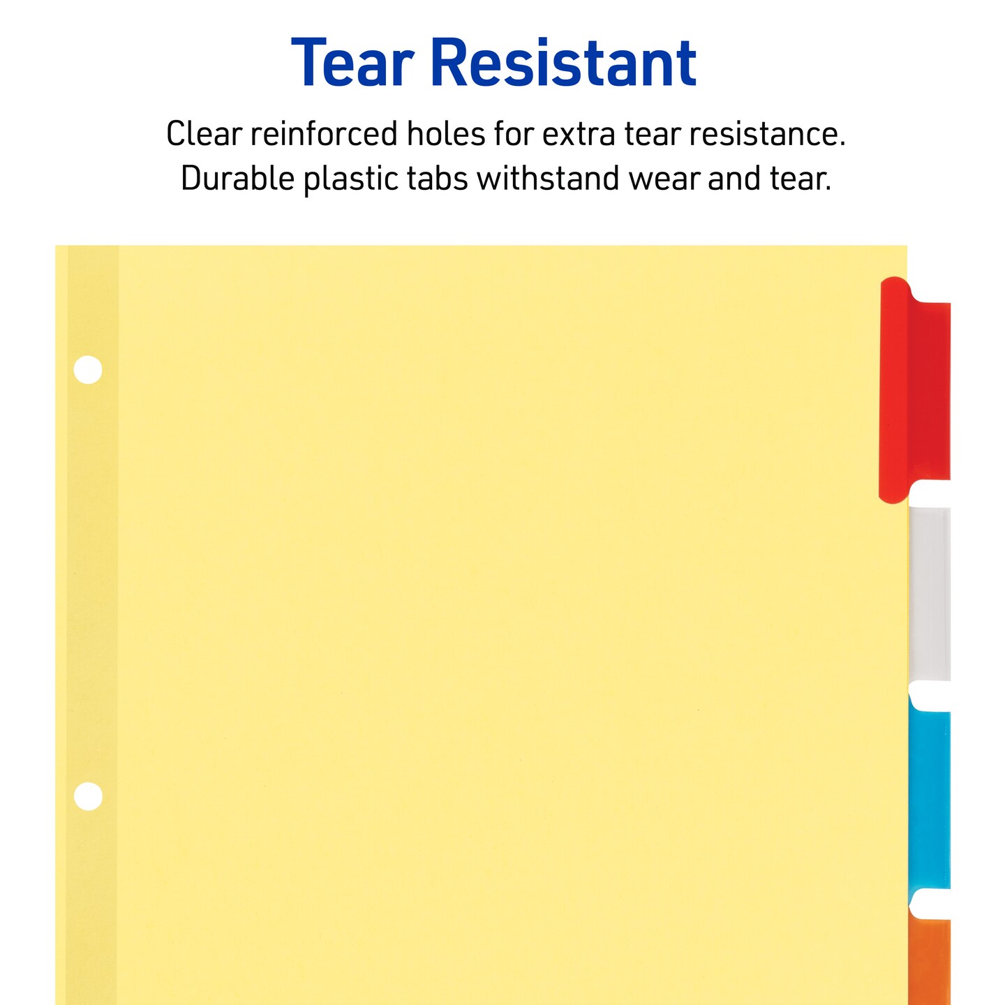 Avery Insertable Dividers for 3 Ring Binders, 5-Tab Sets, Multicolor Divider Tabs, Great for Organizing Projects, Reports, Finances, and More (12-Pack of 81000)