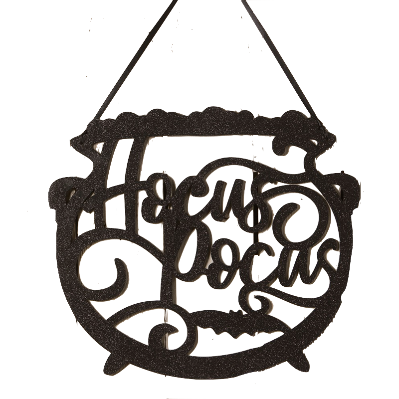 HOCUS POCUS CAULDRON WALL HANGING