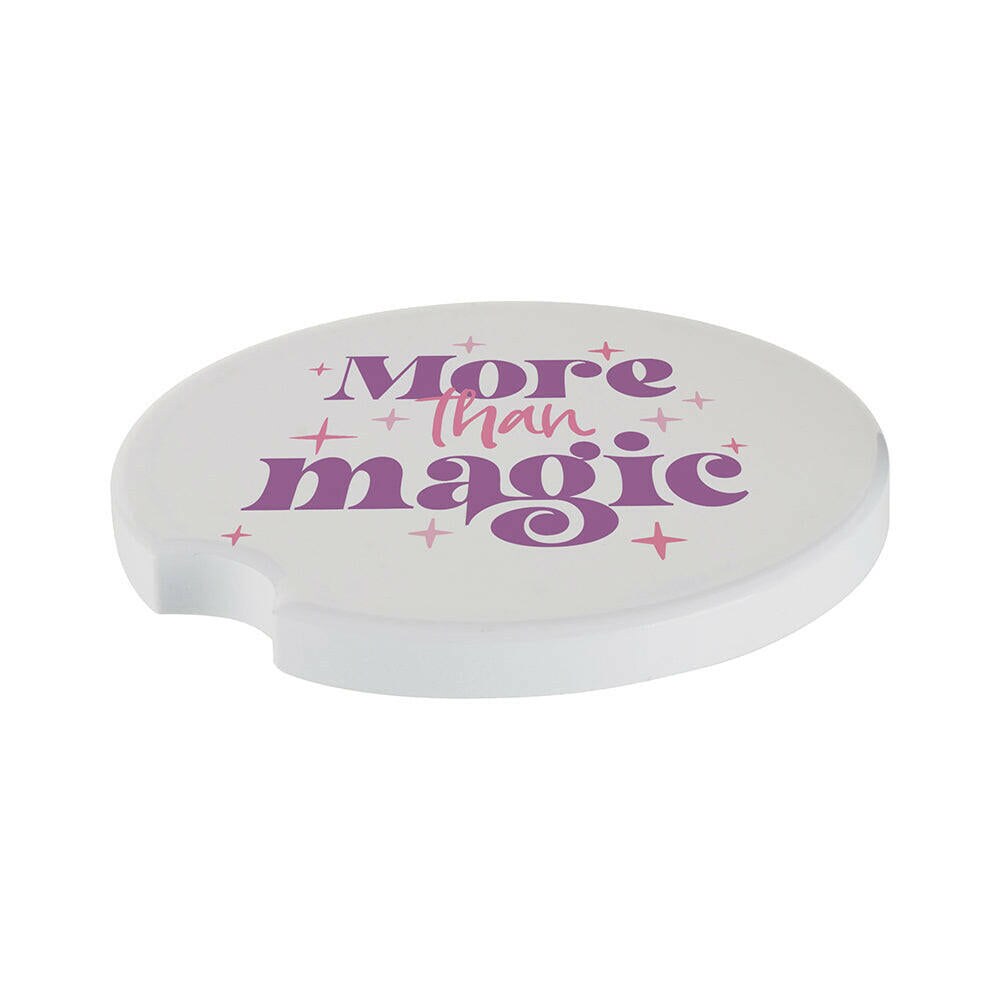 Craft Express 4 Pack Ceramic Sublimation Car Coasters &#x2013; Sublimation-Ready Blanks