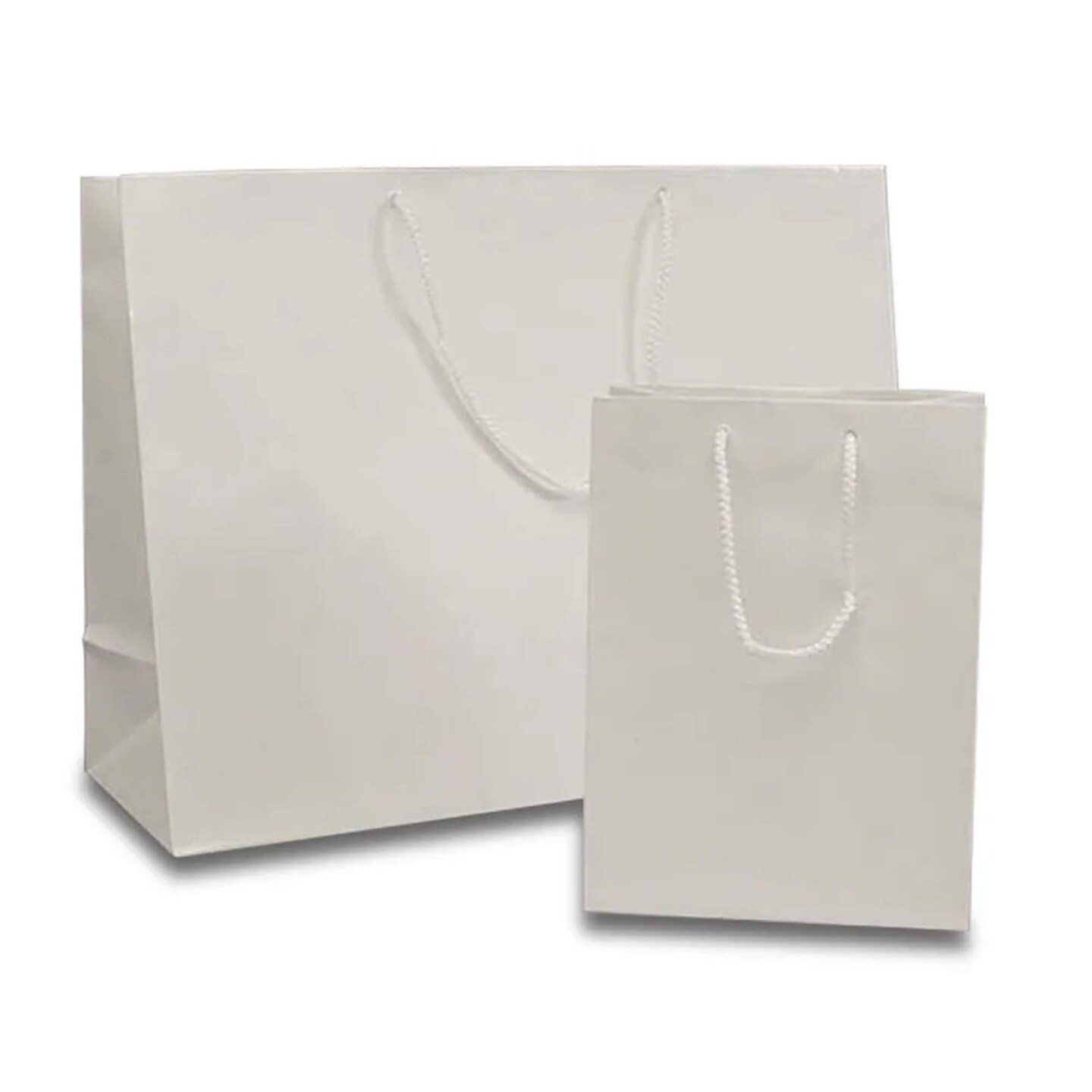 Glossy Paper Euro Totes 12'' x 5 1/2'' x 17'' for Small Gifts