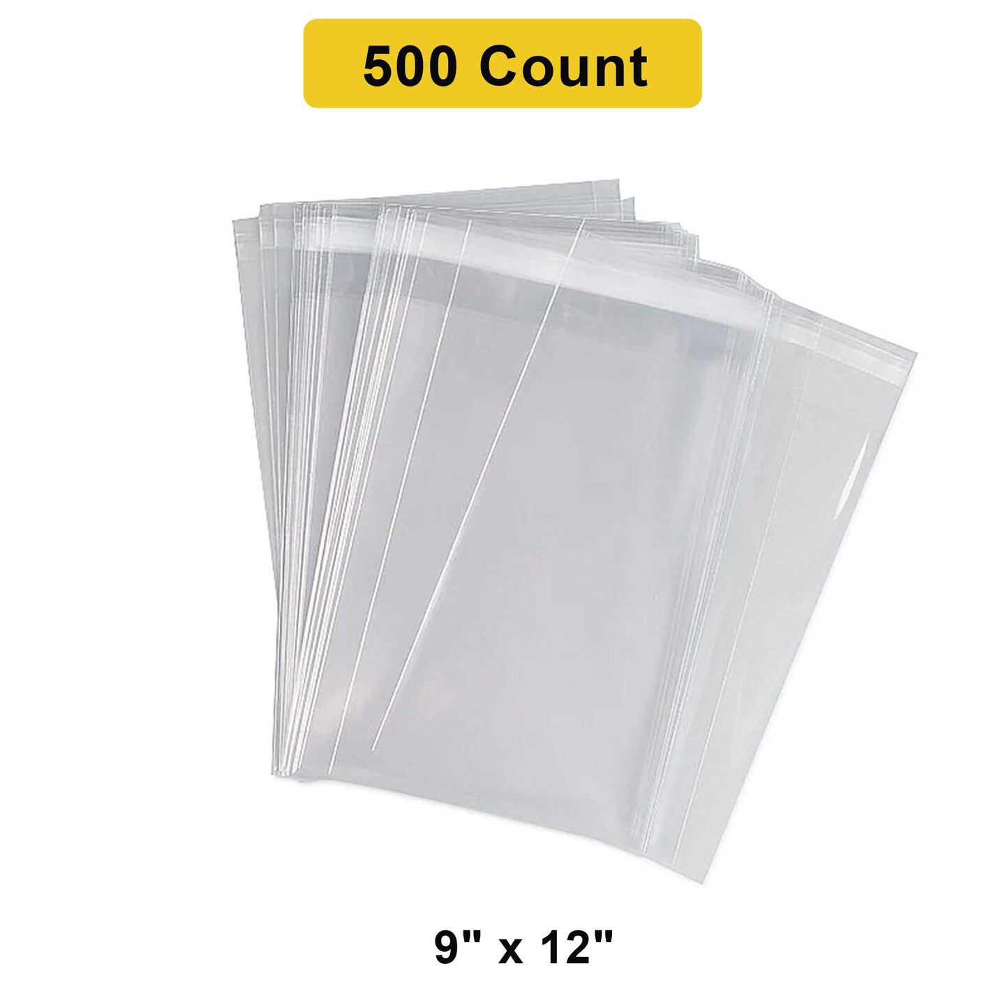 Premium Lip &#x26; Tape Self-Sealing Bags 9&#x22; x 12&#x22; 1.6 mil