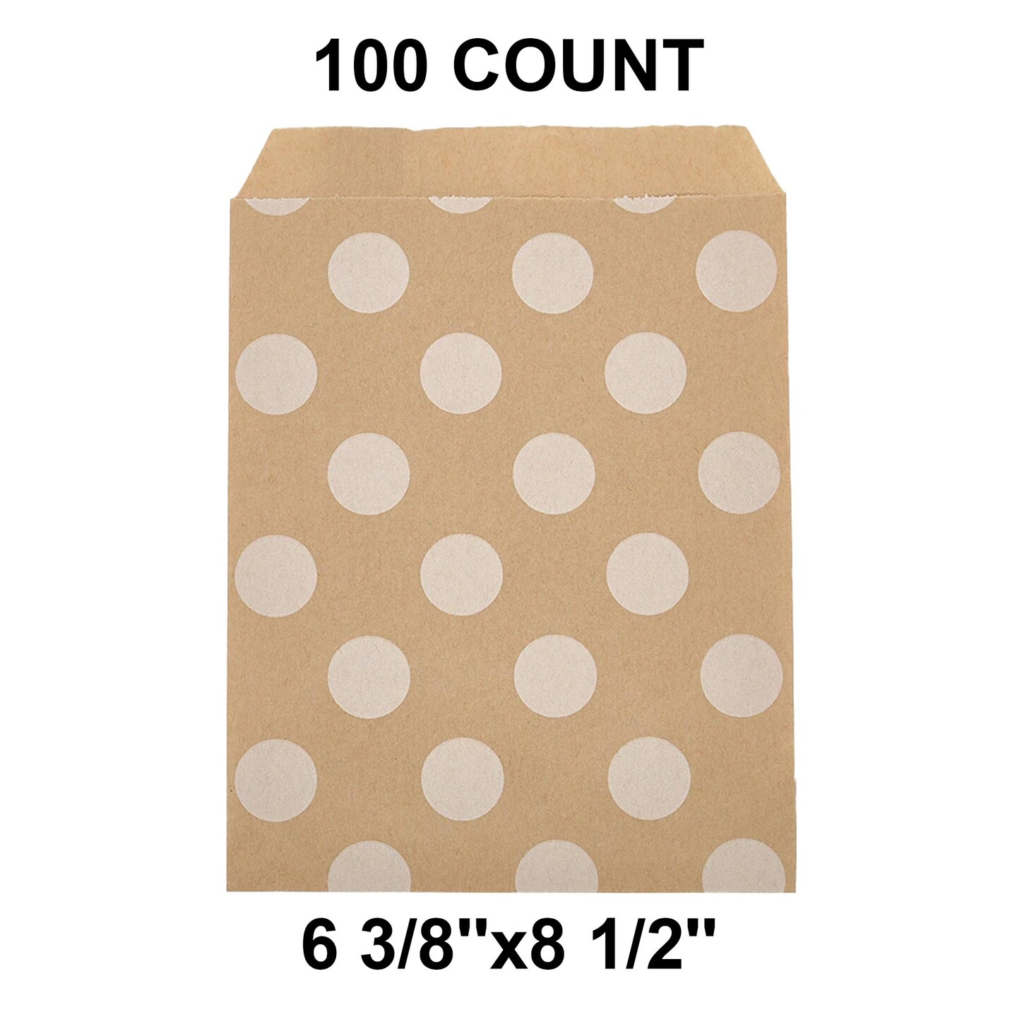 Compact White Paper Merchandise Bags 6 3/8&#x22; x 8 1/2&#x22;