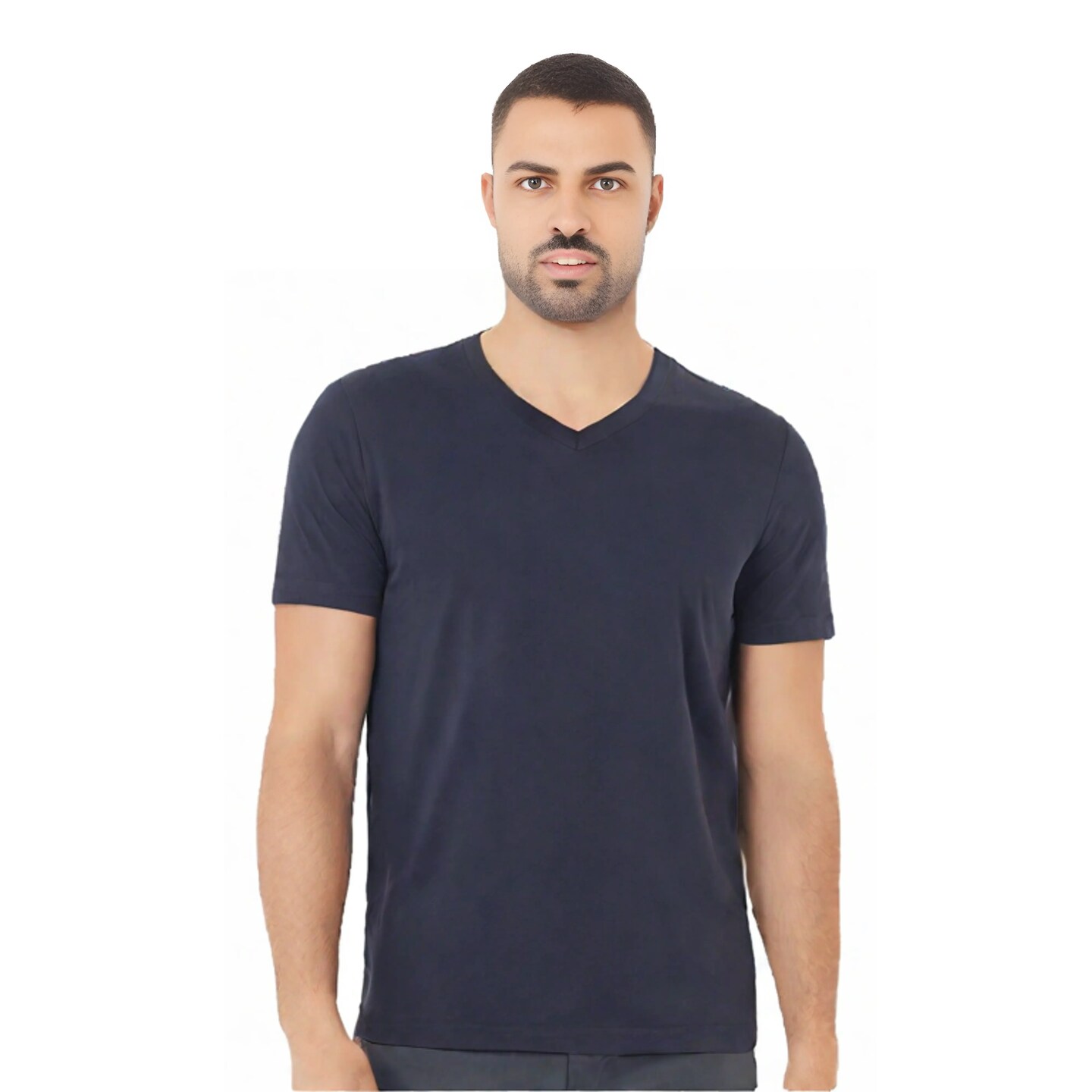 BELLA + CANVAS Unisex Jersey V-Neck Tee Lightweight Airlume Cotton Retail Fit Everyday Casual Shirt