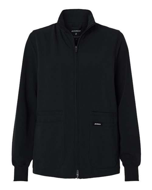 Jaanuu&#xAE; Women&#x27;s Ceri Essential Full-Zip 6 Pocket Scrub Jacket