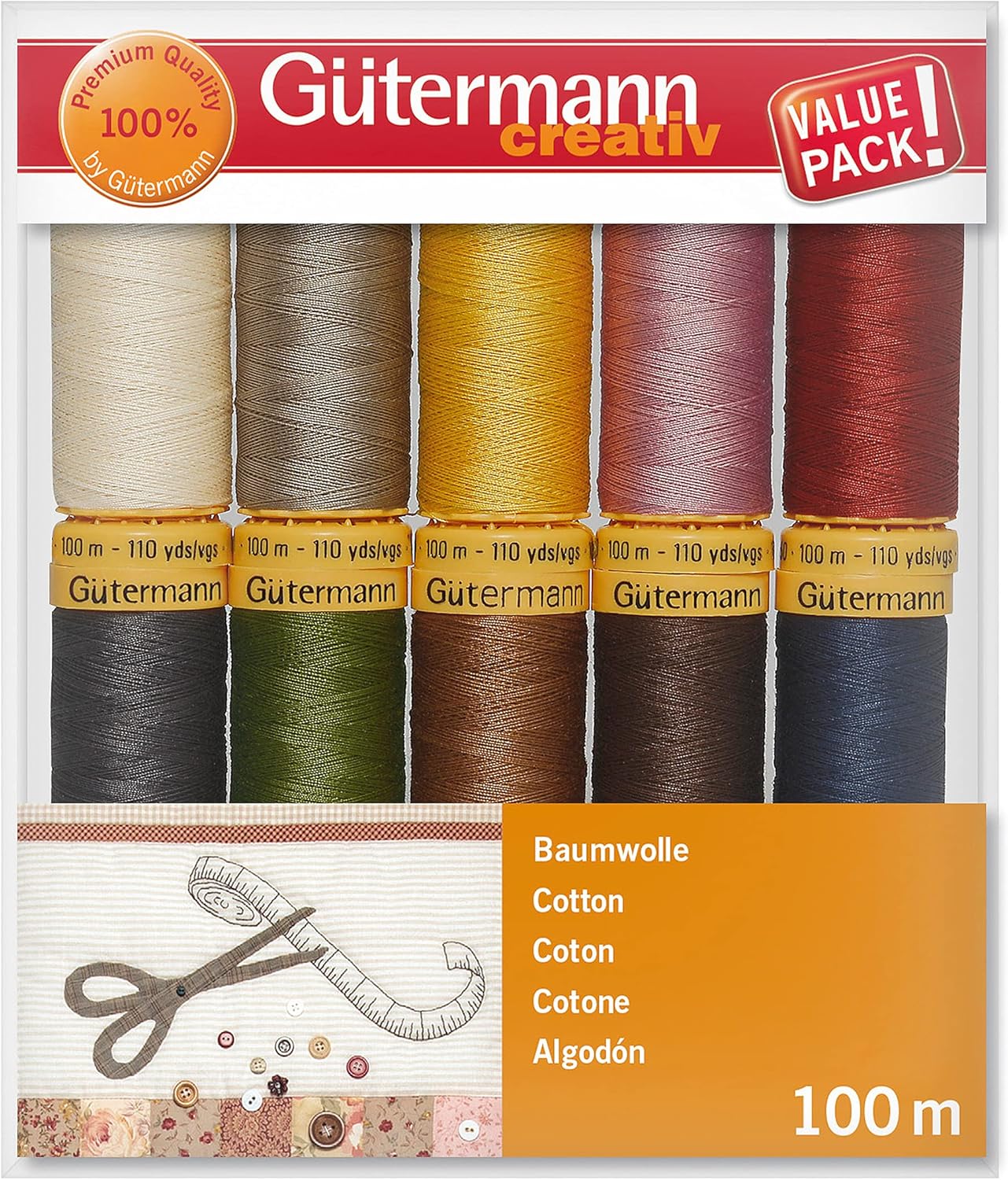 Gutermann Natural Cotton Thread Set