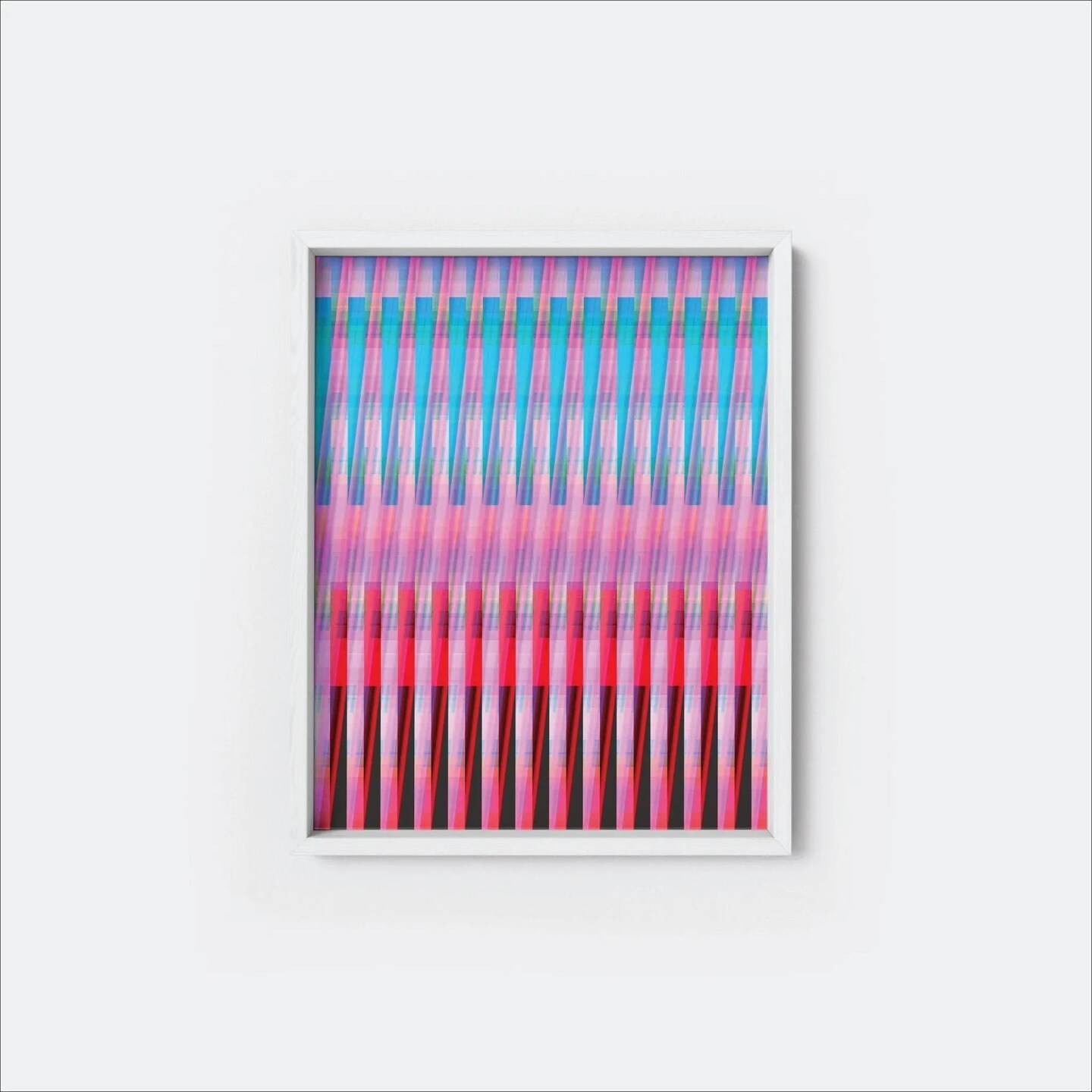 Photo Glitch Modern Art Print