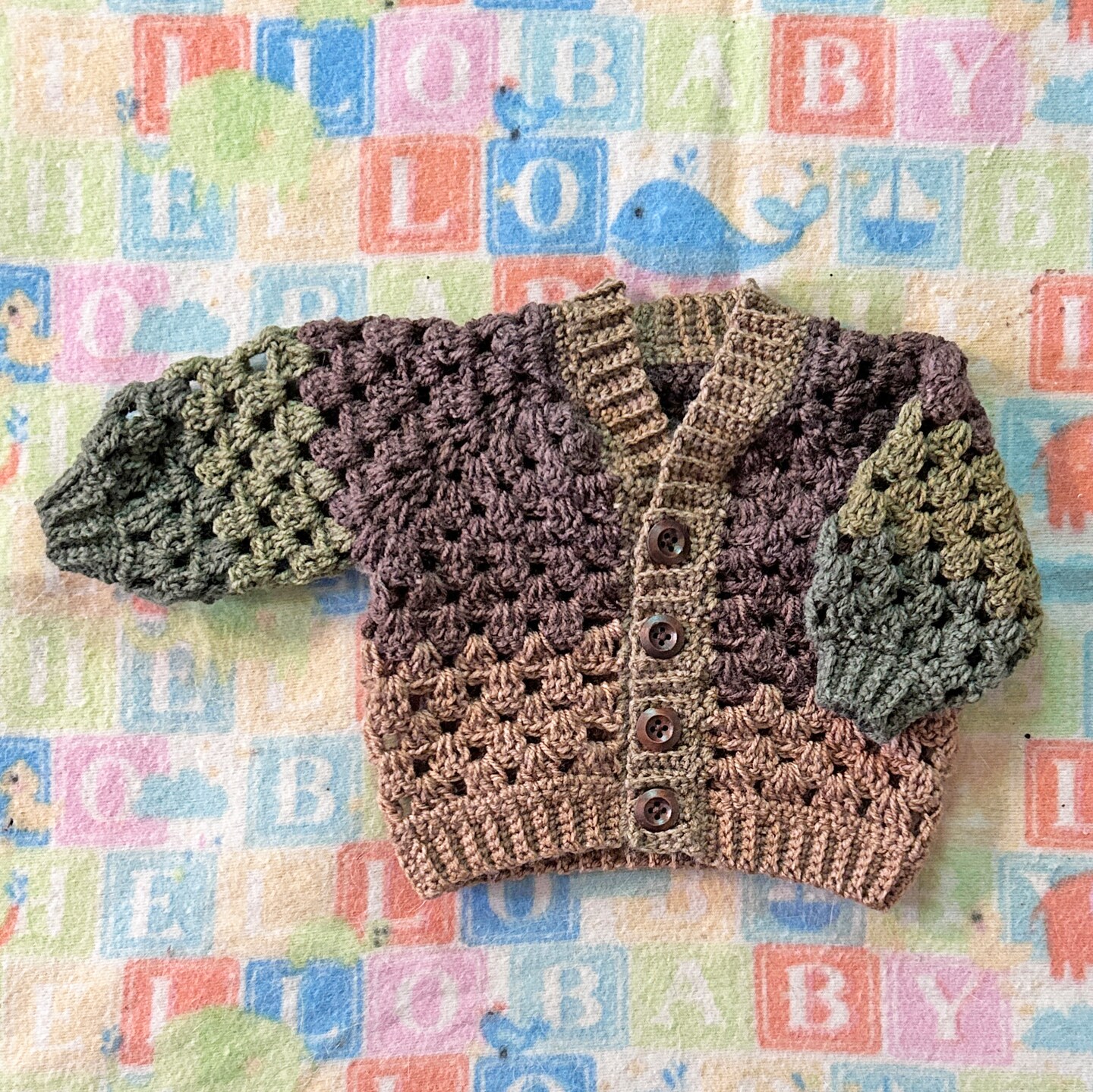 Granny Stitch Baby Cardigan size 0-3 Months | MakerPlace by Michaels