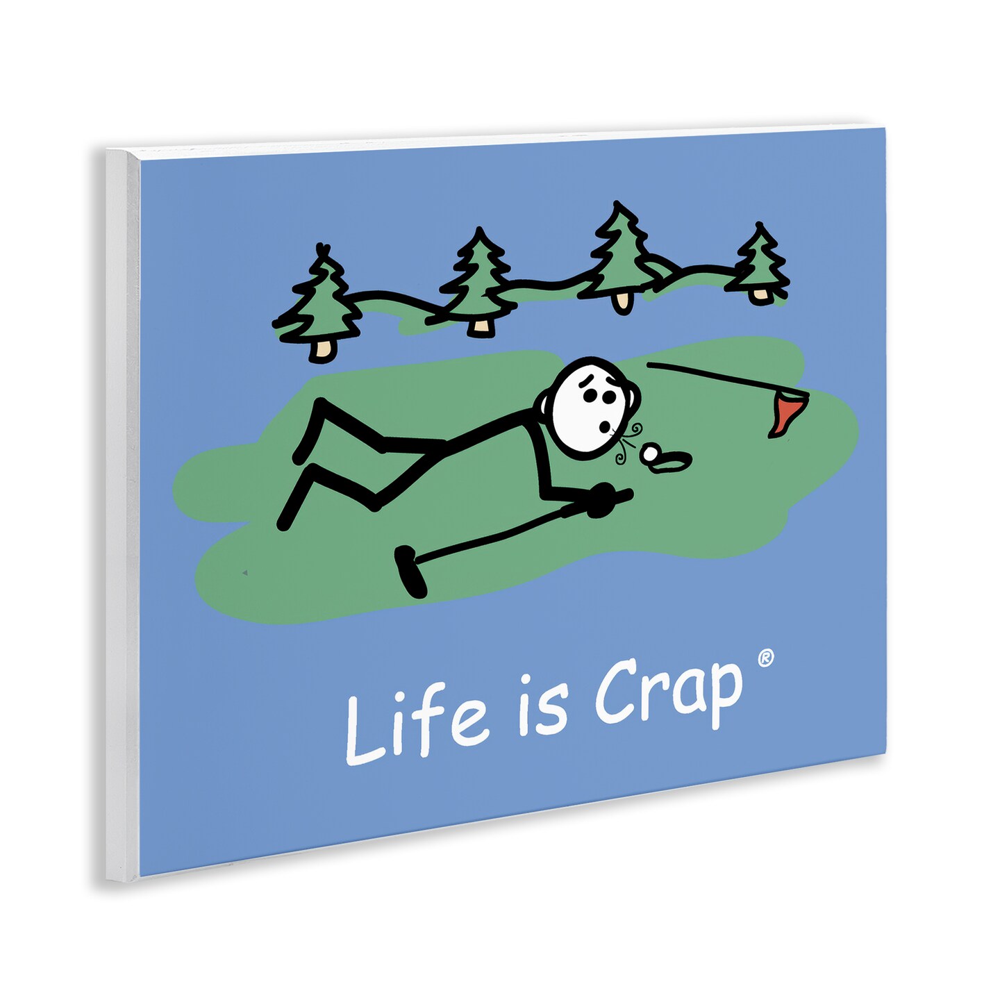 Stupell Industries Funny Golf Blow Wall Plaque Art Design by LIC