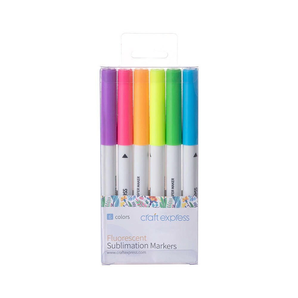 Fluorescent Joy Sublimation Markers - 6 Pack