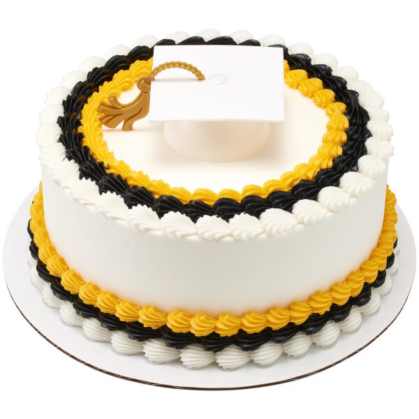 White Grad Cap With Tassel Layon