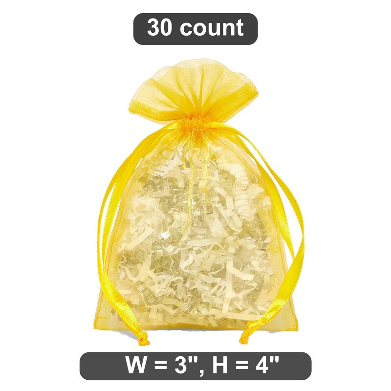 Standard 3&#x201D; x 4&#x201D; Organza Bags Gift Wrapping Essentials