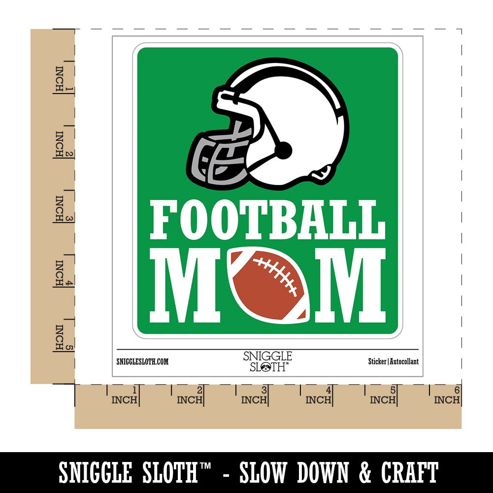 Football Mom Helmet Waterproof Vinyl Phone Tablet Laptop Water Bottle  Sticker Set - 5 Pack, Size: 3.0" | Michaels