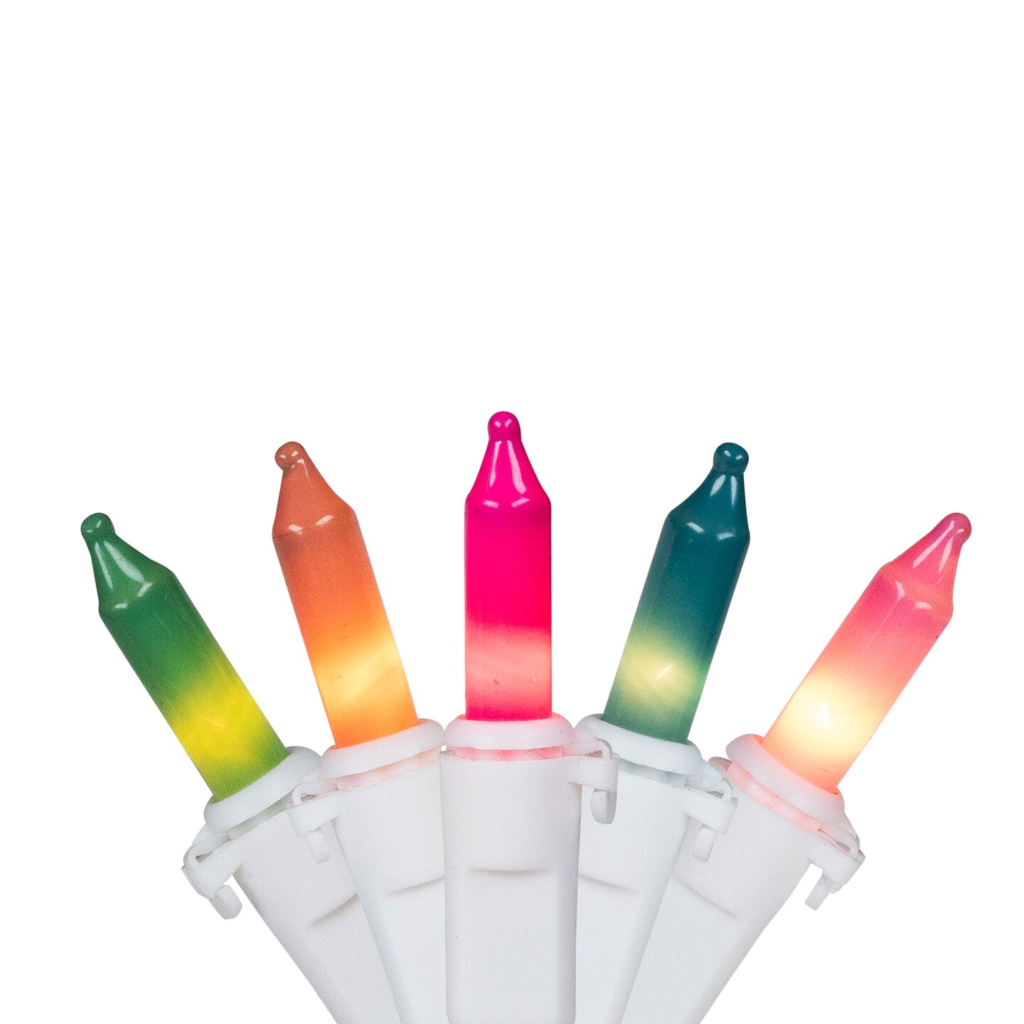 Northlight Pastel Mini Christmas Light Set - Multicolor - 10' White Wire - 50ct