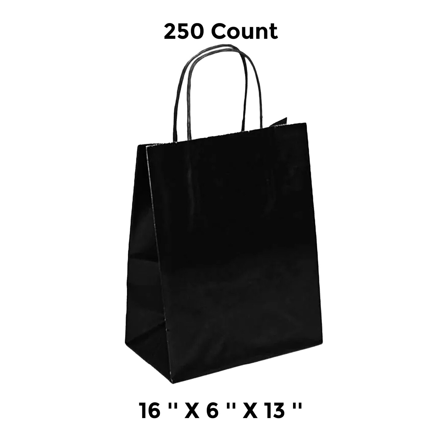 Glossy Merchandise Bags 16&#x27;&#x27; x 6&#x27;&#x27; x 13&#x27;&#x27;