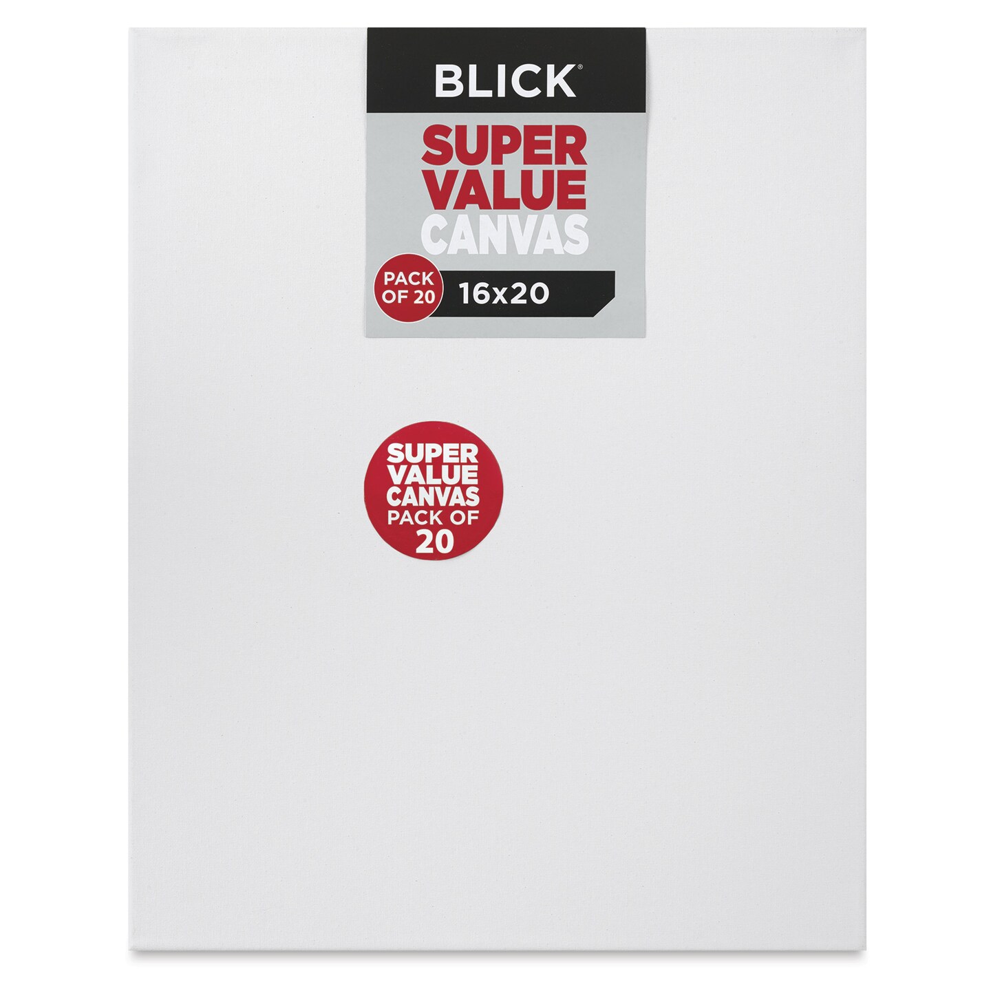Blick Super Value Canvas Pack - 16&#x22; x 20&#x22;, Pkg of 20