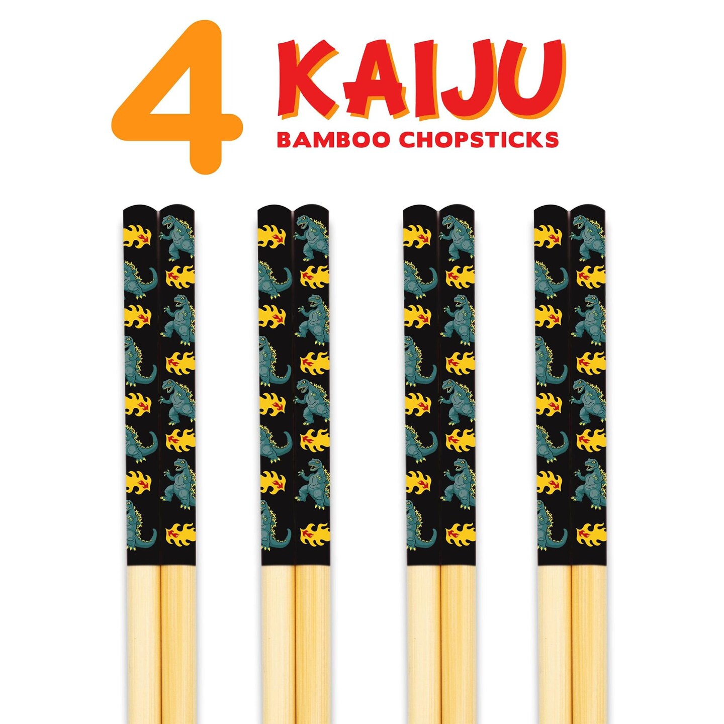 Gamago Godzila Bamboo Chopsticks - Thumbnail 4