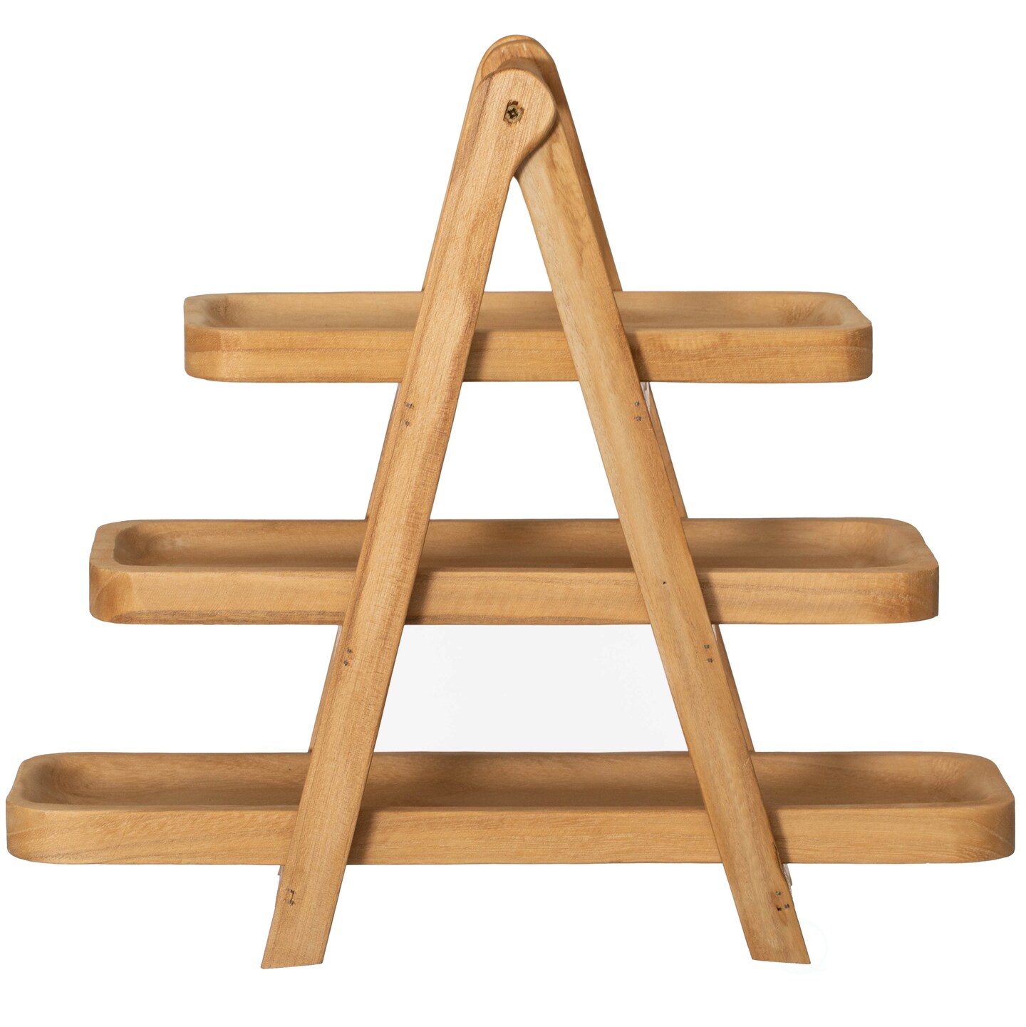 Vintiquewise 3-Tier Wooden Tray Farmhouse Inspired Cupcake Stand Dessert Platter Pastry Holder Appetizer Display for Wedding Party Baby Shower or Tea Time Ideal Decor in Kitchen, Dining or Coffee Bar