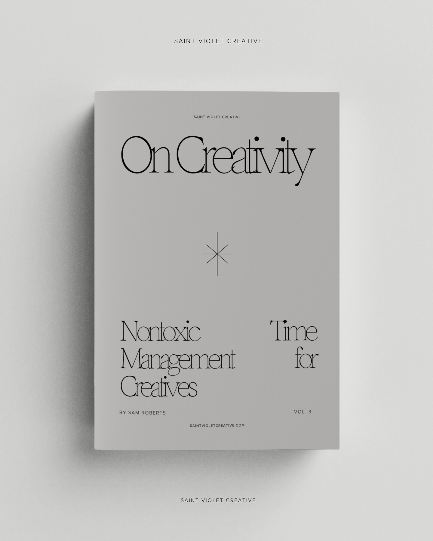 product name is On Creativity Vol. 3: Nontoxic Time Management for Creatives (Zine)