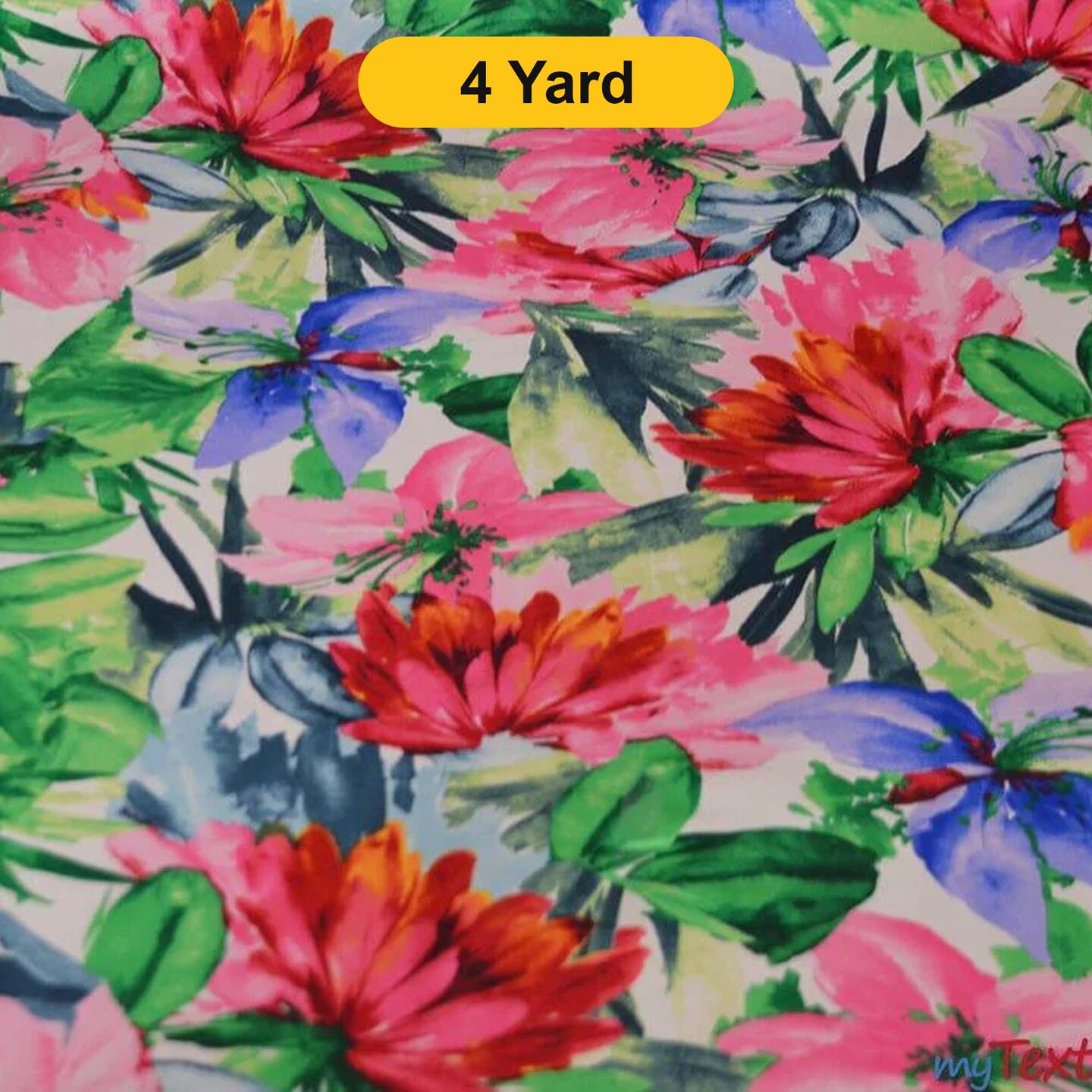 Flower Blossom Satin Print 60" Wide Dull Satin Floral Design 2 Colors 100% Polyester