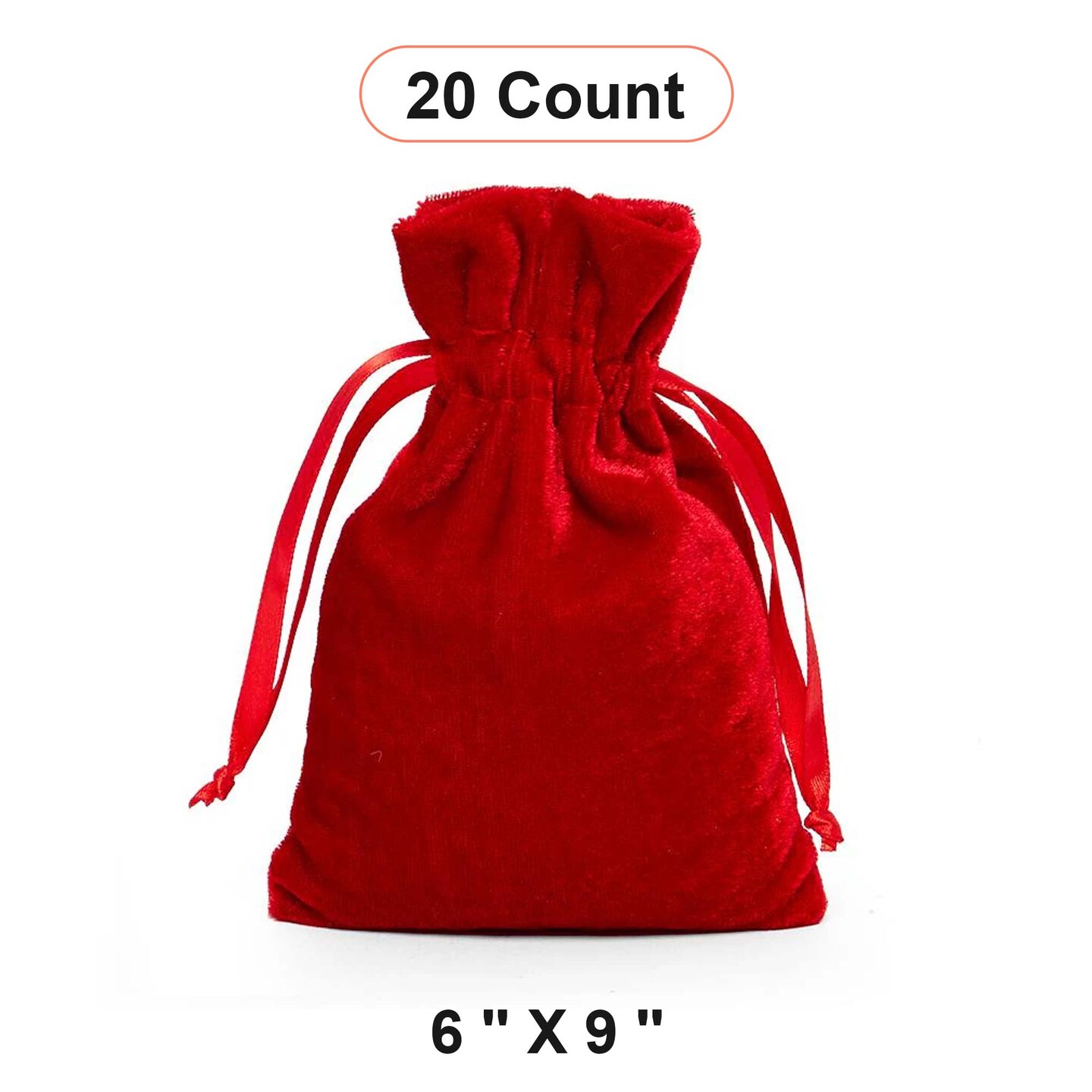 Large Velvet Jewelry Bags 6&#x22; x 9&#x22; Soft and Durable