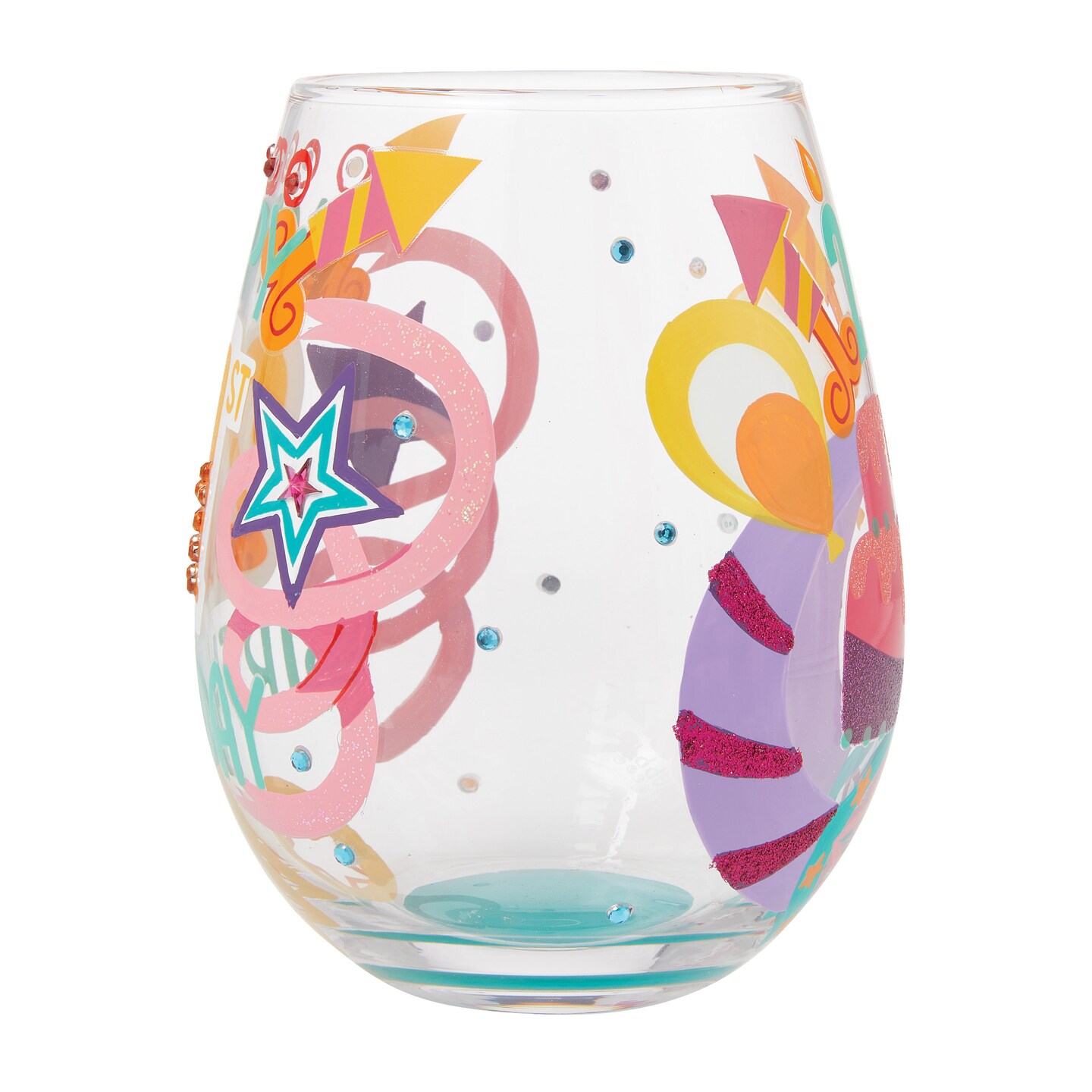 Enesco Lolita Happy 21st Stemless Wine Glass