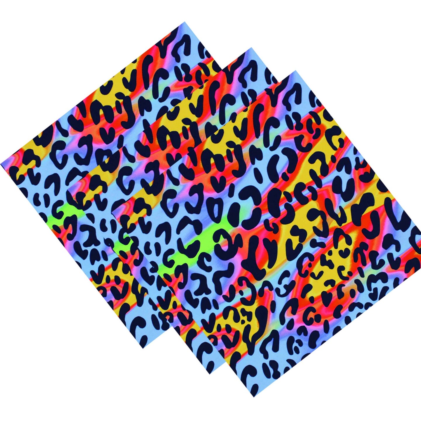 82% Nylon & 18% Spandex Funky Heatwave Leopard Printed Spandex Fabric 55/56” Width