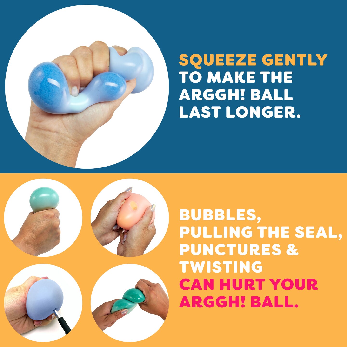 Power Your Fun Arggh Calm Mini Stress Balls