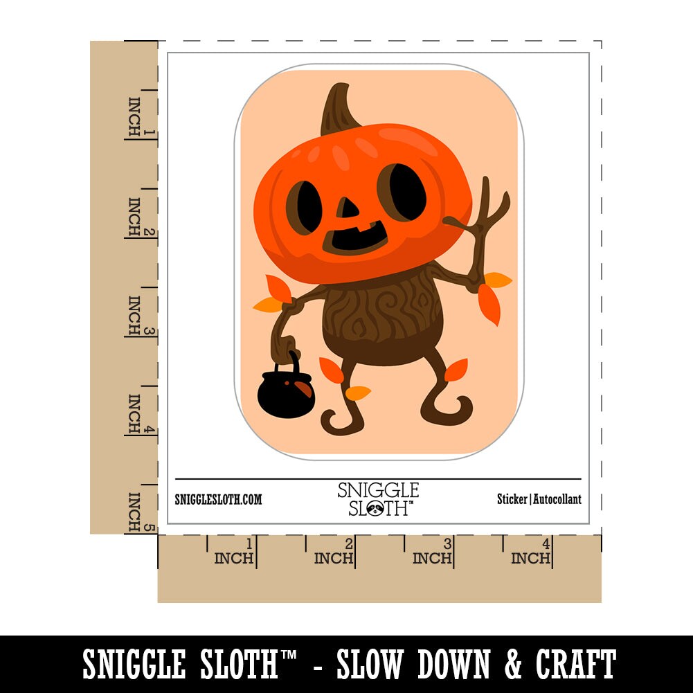 Fall Pumpkin Boy Halloween Jack O Lantern Waterproof Vinyl Phone Tablet ...