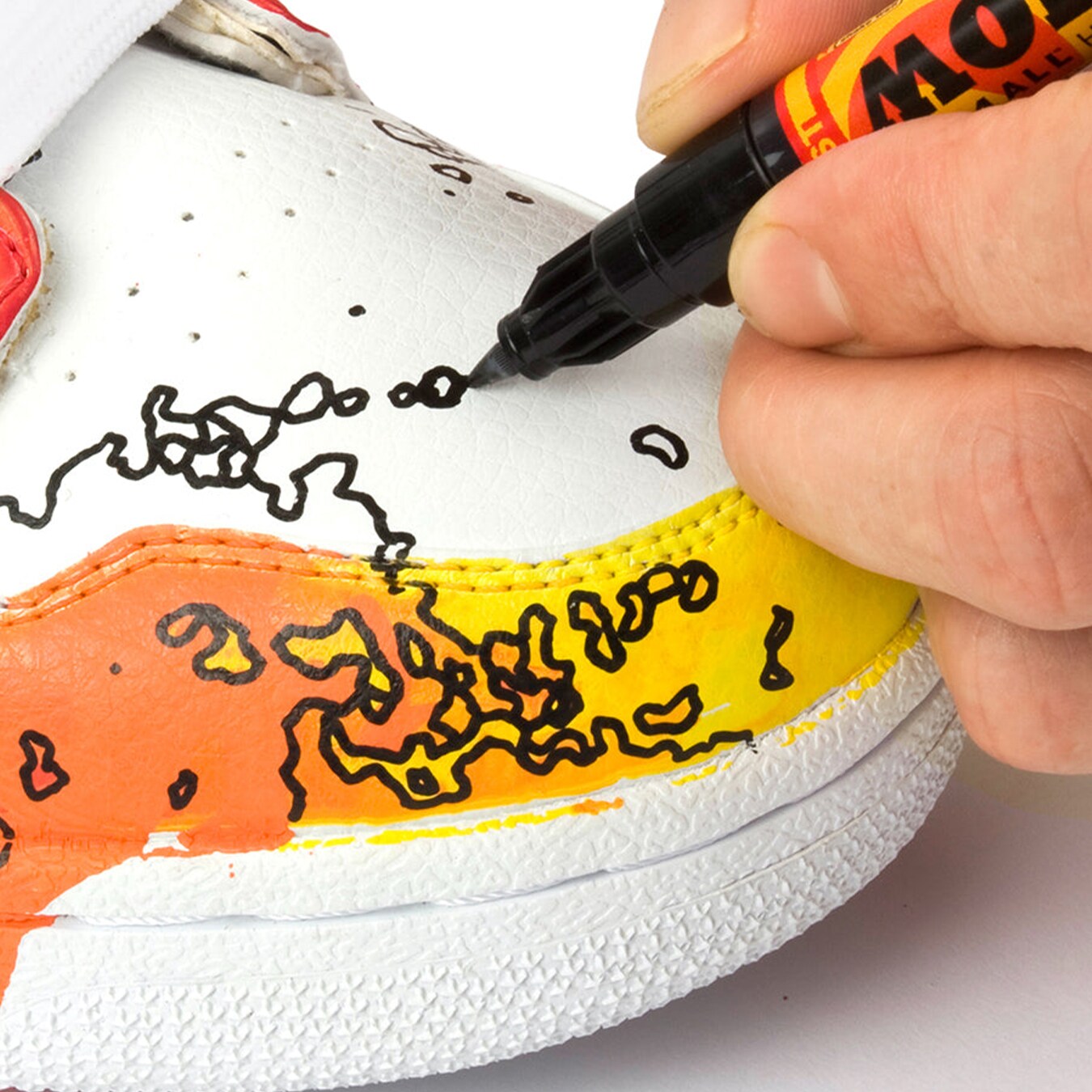 Molotow ONE4ALL Acrylic Paint Marker Character 6-Color Set, 2mm, Assorted Colors, 1 Set Each