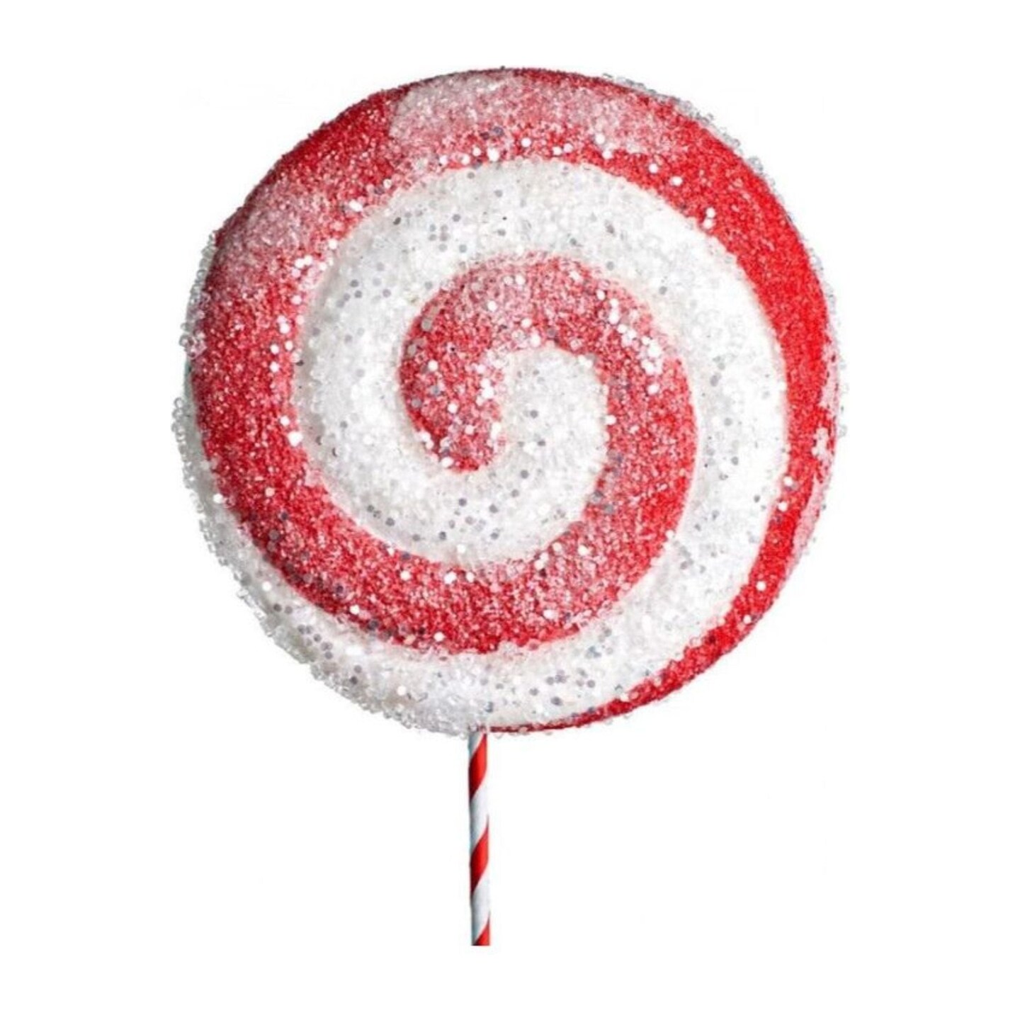 26&#x22; Lollipop Ice Pick: Red &#x26; White