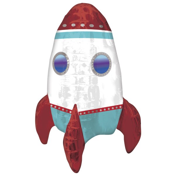 Standing Rocket Ship Anagram&#xAE; Tabletop Decoration