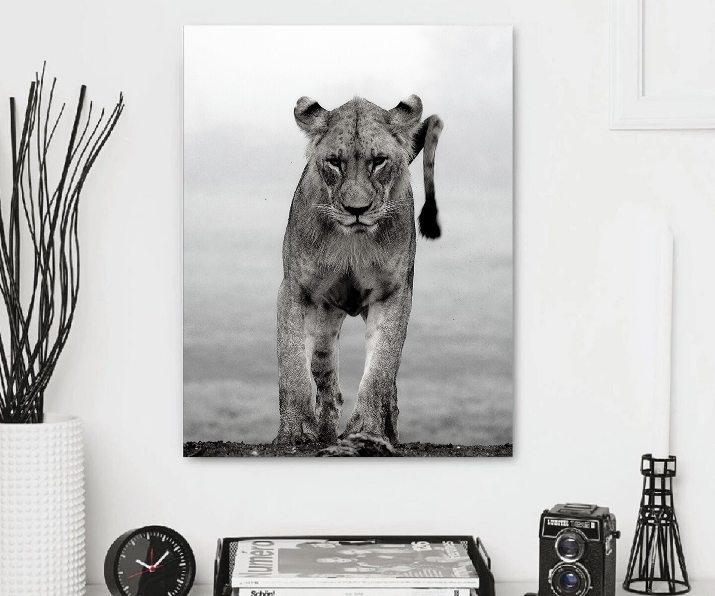 Lion D&#xE9;cor wall art Classic Framed Canvas