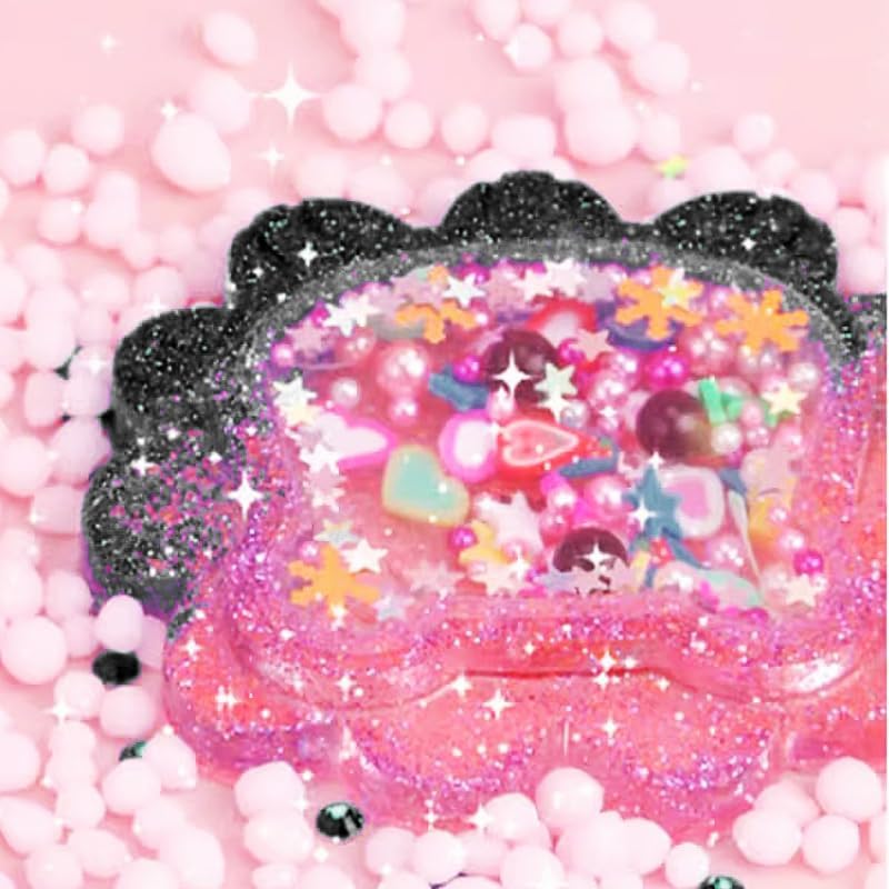 Chunky Glitter, 50g/1.76oz Black Metallic Glitter Powder, Mixed Chunky & Fine Flakes for Resin, Nail Art, Face, Body, Slime, Tumblers & Festival Crafts (Black)