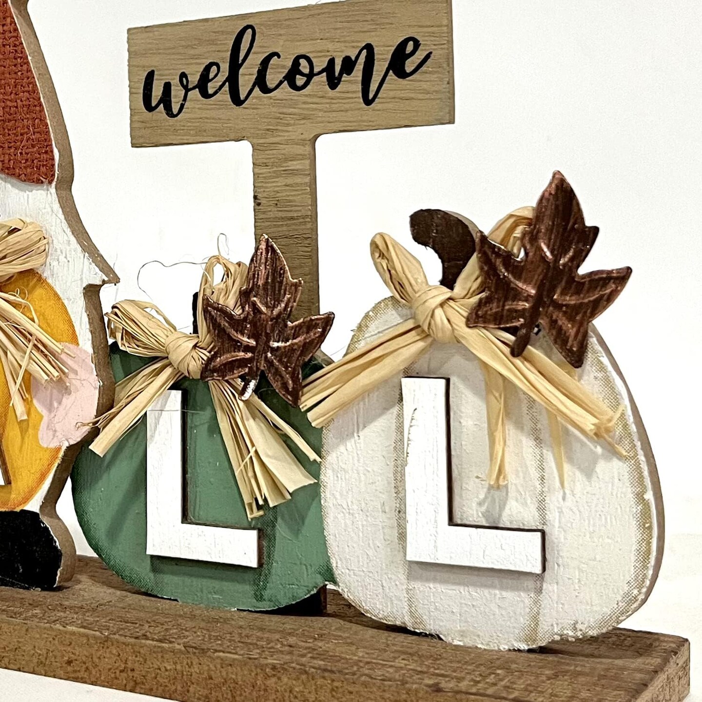 Wooden Gnome Sign Fall Decorations