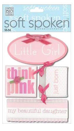 Me &#x26; My Big Ideas Soft Spoken Little Girl Dimensional Stickers