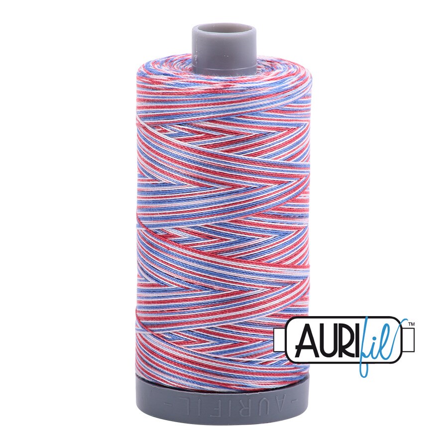Liberty - Variegated (3852) | 28wt Large Spool (750M / 820Y) | Aurifil ...